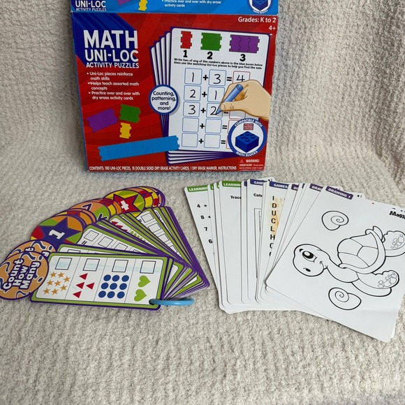Math Uni-Loc Activity Puzzles Counting Patterning STEM Education‎ - Picture 5 of 9